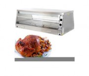 Vitrine maintien au chaud poulet à 3 plateaux - Présentoir à chauffe électrique avec humidificateur