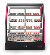 Vitrine pour restauration rapide et sushi - 3 étagères - L.1015 x P.620 x H.1240