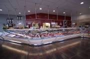Vitrine réfrigérée horizontale canalisable pour boucherie charcuterie