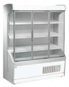 Vitrine réfrigérée murale à portes battantes - 4 étagères réglables - Froid ventilé +3°C/+6°C