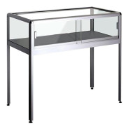 Vitrine table avec écrin - Hauteur écrin : 250 mm - L.1000 x P.500 x H.950 mm