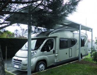 Abri camping car en acier - Température maximum d'utilisation: de -30° C à +70° C
