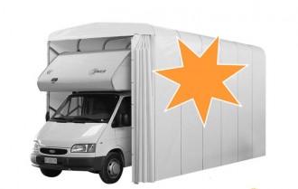 Abri camping car en toile - 525 x 300  x  360