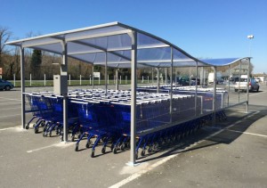 Abri chariot de supermarché en acier galvanisé - Devis sur Techni-Contact.com - 1