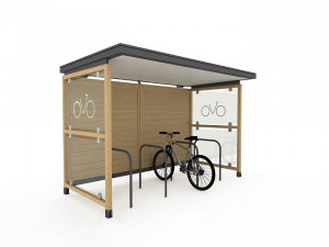 Abri vélo en bois avec toiture - Devis sur Techni-Contact.com - 2