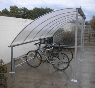 Abri vélo toit arrondi - Devis sur Techni-Contact.com - 2