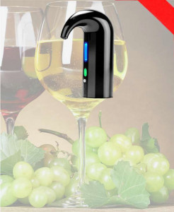 Aérateur de vin électrique - Avec joint en caoutchouc hermétique 