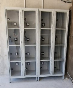 Armoire 4 ou 8 casiers portes transparentes avec prises de recharge pour vélo électrique - Devis sur Techni-Contact.com - 1
