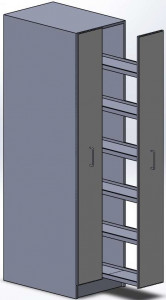 Armoire à tiroirs verticaux pour laboratoire - Longueurx hauteur x profondeur : 500-1970-750 mm