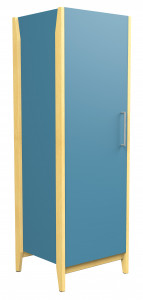 Armoire pour chambre en bois 1 porte - Devis sur Techni-Contact.com - 1