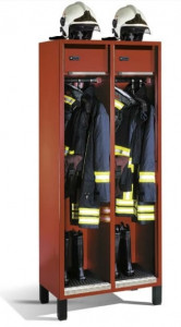 Vestiaire pompier avec support pour casque - Devis sur Techni-Contact.com - 1