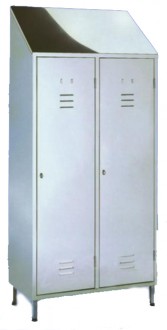 Armoire vestiaire double compartiment inox - Devis sur Techni-Contact.com - 1