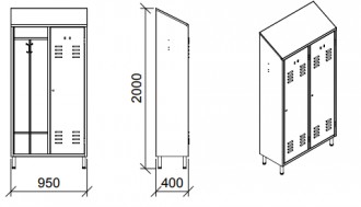 Armoire vestiaire double compartiment inox - Devis sur Techni-Contact.com - 2