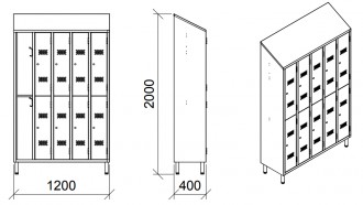 Armoire vestiaire inox 10 portes - Devis sur Techni-Contact.com - 2