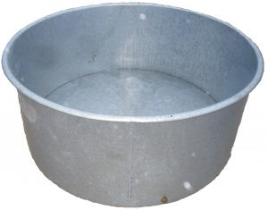 Bac à eau rond - Finition galvanisée à chaud