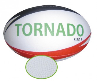 Ballon de rugby pour milieu scolaire - Matière : Cuir synthétique avec grip - Diamètres : 160 / 170 mm