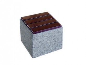 Banc en béton gris granite Kube M - Devis sur Techni-Contact.com - 1