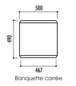Banquette en plastique recyclable carrée - Devis sur Techni-Contact.com - 2