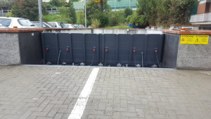 Barrière anti inondation automatique à stockage horizontal - Hauteur de protection maximum : 1.5 m
