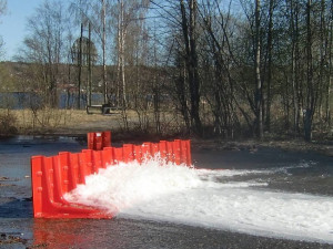 Barrière anti inondation mobile - Hauteur de protection maximum : 1 m