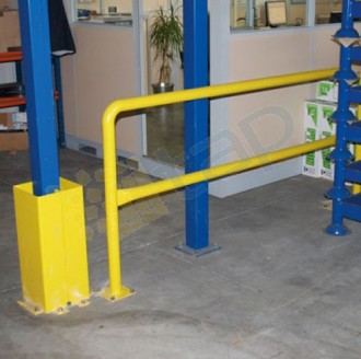 Barrières de sécurité industrielles - 3 long disponibles : 1m, 1.5m, 2m   -  Finition : laquée jaune RAL 102
