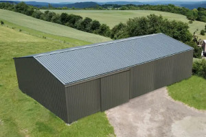Bâtiment galvanisé portes coulissante 400m² - Devis sur Techni-Contact.com - 1