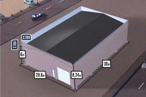 Bâtiment industriel avec acrotère 400m² - Devis sur Techni-Contact.com - 2