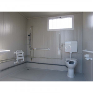 Bloc sanitaire pmr neuf avec wc, douche et lavabo pmr - Devis sur Techni-Contact.com - 6