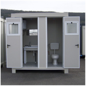 Bloc sanitaire sl1 neuf avec wc et lavabo double - Devis sur Techni-Contact.com - 2