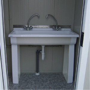 Bloc sanitaire sl1 neuf avec wc et lavabo double - Devis sur Techni-Contact.com - 3