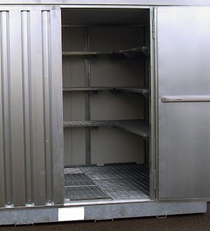 Bungalow de stockage 2 portes avec isolation 2m x 1m - Devis sur Techni-Contact.com - 2