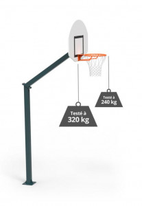Buts basketball extérieur sur platine 2,60 ou 3,05 m - Devis sur Techni-Contact.com - 5