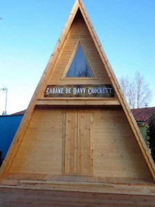 Cabine chalet Tipi - Surface totale : 32 m² - Dimensions 4,9 x 3,9 m