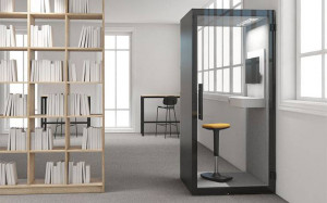 Cabine de bureau pour une personne  - Dimensions extérieures : (P x L x  H) : 222 x 100 x 100 cm

