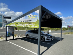 Carport photovoltaique avec borne de recharge pour véhicules électriques - Devis sur Techni-Contact.com - 3