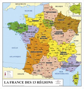 Carte de France physique et administrative - Devis sur Techni-Contact.com - 2