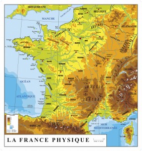 Carte de France physique et administrative - Devis sur Techni-Contact.com - 3