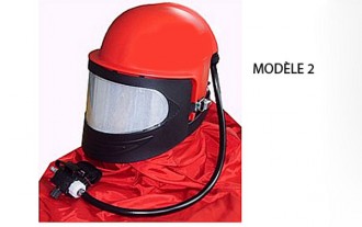 Casque De Sablage Double Couche ABS - Avec Lentilles, Tuyau D'air Et Régulateur - Pour Peinture, Décapage, Travaux Industriels