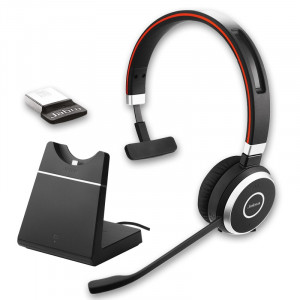 Casque PC Jabra Evolve 65 UC Mono +Socle de charge - Casque PC - IP / Softphone - Devis sur Techni-Contact.com - 1