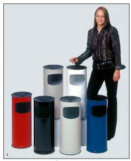 Cendrier poubelle acier galvanisé - Devis sur Techni-Contact.com - 1
