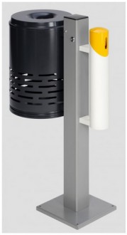Cendrier poubelle en acier galvanisé - Devis sur Techni-Contact.com - 1