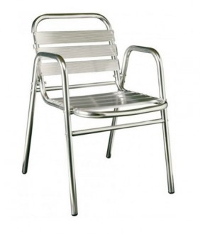 Chaise aluminium empilable - Devis sur Techni-Contact.com - 1