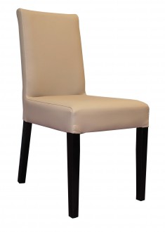 Chaise bois pour bar en simili cuir - Chaise habillée en simili cuir