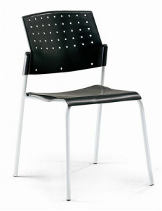 Chaise ciné 4 pieds assise et dossier polypro coloris au choix - Devis sur Techni-Contact.com - 1