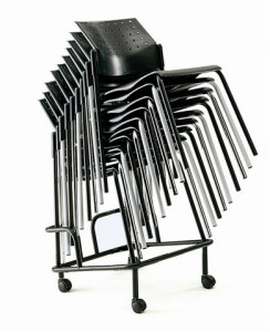 Chaise ciné 4 pieds assise et dossier polypro coloris au choix - Devis sur Techni-Contact.com - 6