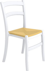 Chaise d'extérieur en polypropylène - Hauteur d’assise : 46 cm – En polypropylène – 4 Coloris