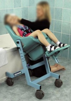 Chaise de douche enfant handicapé - Taille : small et large - Poids maximum : 102 Kg