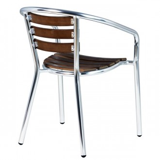 Chaise de terrasse aluminium et bois - Devis sur Techni-Contact.com - 2