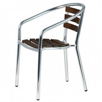 Chaise de terrasse aluminium et bois - Devis sur Techni-Contact.com - 3