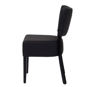 Chaise en cuir noir - Devis sur Techni-Contact.com - 3